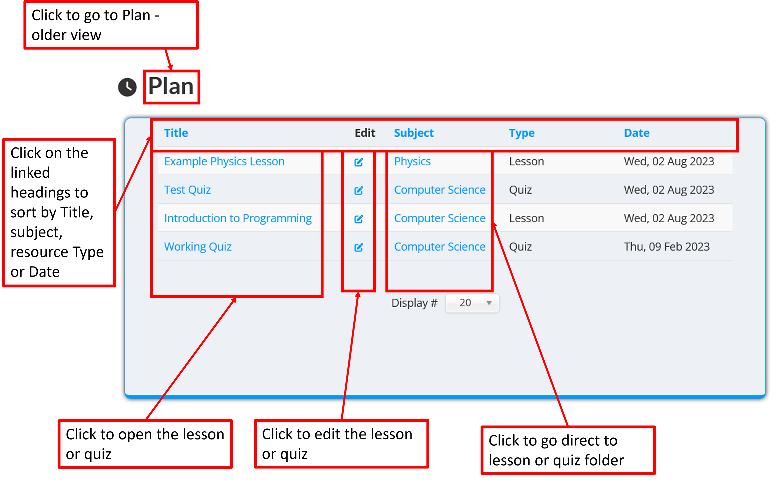 Plan Lesson view 3 5