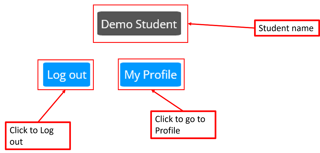 Student topmenu